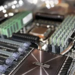 An image of the southbridge heatsink after applying rubbing alcohol to remove the sharpie