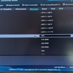 Temperatures seem good in the BIOS monitoring section