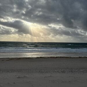 Sunset on the beach