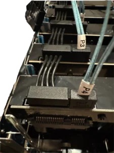 SATA power with the perfect length for multiple drives.